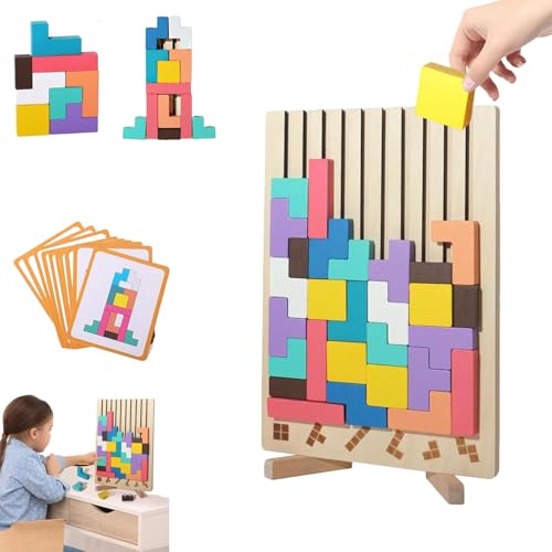 Tüftel Tetris,mivoza Holz Stapelspiel Tetris, Tetris Holzspiel, Holz Stapelspiel Tetris, Tetris-Spiel Aus, 3D Spiel,Teaser Puzzle Gehirn Interaktion Sortierung, Stapelpuzzle Spielzeug-A Tüftel Tetris,mivoza Holz Stapelspiel Tetris, Tetris Holzspiel, Holz Stapelspiel Tetris, Tetris-Spiel Aus, 3D Spiel,Teaser Puzzle Gehirn Interaktion Sortierung, Stapelpuzzle Spielzeug-A von Uuxkgu