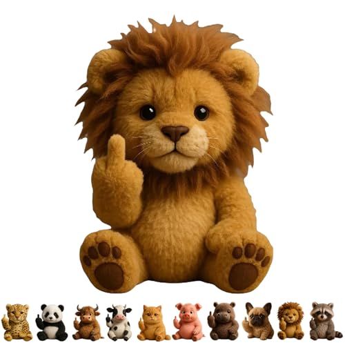 Uuxkgu Middle Finger Plush Animals,lustiger Mittelfinger-plüschhund,niedlicher Lustiger Mittelfinger-plüschhun,Cute Middle Finger Plush Highland Cow,Stress Relief Decor Gift,for Home Office Desk-H Uuxkgu Middle Finger Plush Animals,lustiger Mittelfinger-plüschhund,niedlicher Lustiger Mittelfinger-plüschhun,Cute Middle Finger Plush Highland Cow,Stress Relief Decor Gift,for Home Office Desk-H von Uuxkgu