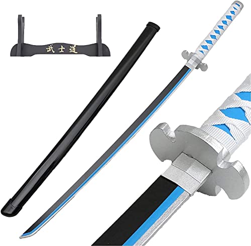 Uvency 41" Wooden Slayer Sword Handmade Samurai Sword Kamado Tanjirou Anime Cosplay Sword With Display Wooden Stand Anime Fans, Kamado Tanjirou C/Kamado Tanjirou C von Uvency