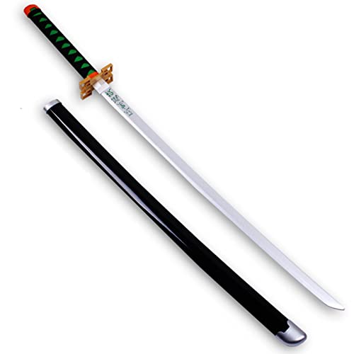 Uvency Anime Cosplay Katana Cos Bambus Holzschwert Slayer Klinge Mit Scheide, Waffenzubehör Cosplay Prop Spielzeug, Halloween Dress Up Requisiten/I/104Cm von Uvency