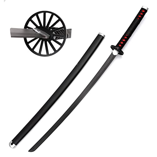 Uvency Japanisches Katana Mit Scheide 104 cm Anime Ninja Schwert Spielzeug, Slayer Blade Prop Waffenmodell, Für Ninja Soldier Warrior Kostüm Battle Play Halloween Cosplay/Kamado Tanjirou von Uvency