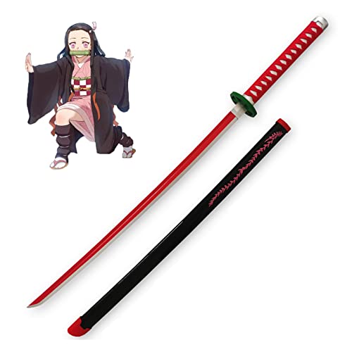 Uvency Ninja Samurai Schwert Rollenspiel Slayer Katana Für Anime Fans Kindertag Halloween Partyzubehör/*/104Cm von Uvency