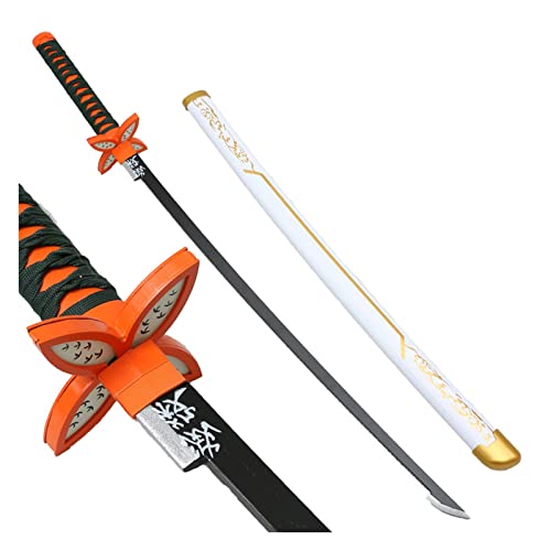 Uvency Samurai Schwert Japanische Katana Waffe Spielzeug Dämonentöter Klinge Für Ninja Soldat Krieger Kostüm Battle Play Halloween Cosplay 29,5/41 Zoll/Kochou Shinobu B/104Cm von Uvency