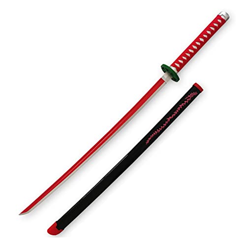 Uvency Samurai-Schwert Japanisches Katana-Waffenspielzeug, Dämonentöter-Klinge Für Ninja-Soldaten-Krieger-Kostüm-Kampfspiel-Halloween-Cosplay/J/M von Uvency