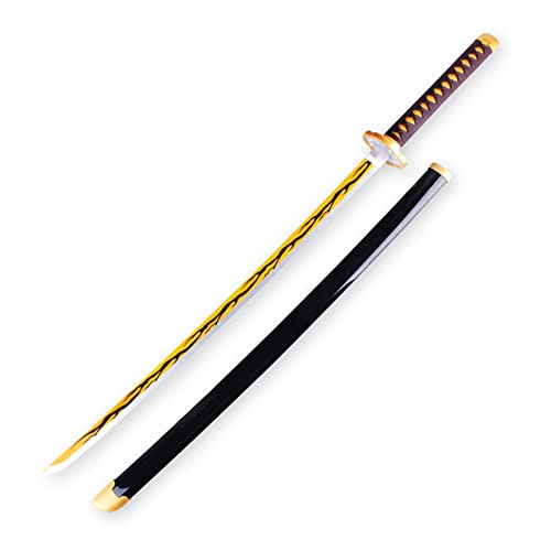 Uvency Samurai-Schwert Japanisches Katana-Waffenspielzeug, Dämonentöter-Klinge Für Ninja-Soldaten-Krieger-Kostüm-Kampfspiel-Halloween-Cosplay/T/M von Uvency