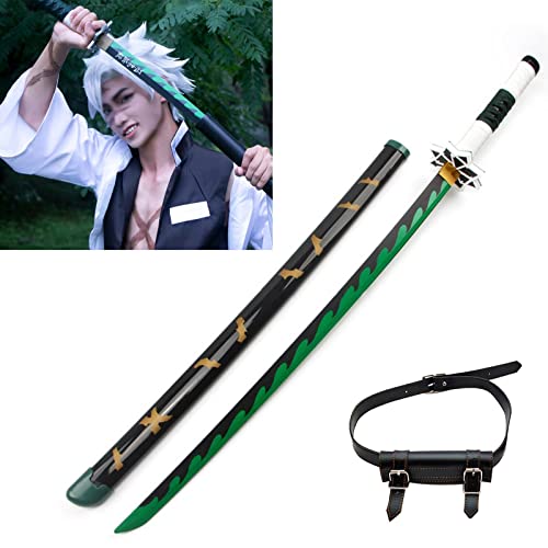 Uvency Shinazugawa Sanemi Slayer Schwert Holz 41 Zoll Schwert Samurai Schwert Spielzeug Katana Schwert Holz Abs Schwert Scheide Für Anime Liebhaber Halloween Cosplay Requisiten Geburtstagsgeschenk/W von Uvency