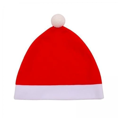 UxicRuya 6X Weihnachts Kissenbezug Fürs Auto, Mini Kissenbezüge mit Weihnachtsmannmütze, Ornamente, Verdicktes Autozubehör, Rot, für Feiertage, Geschenke, Fest von UxicRuya