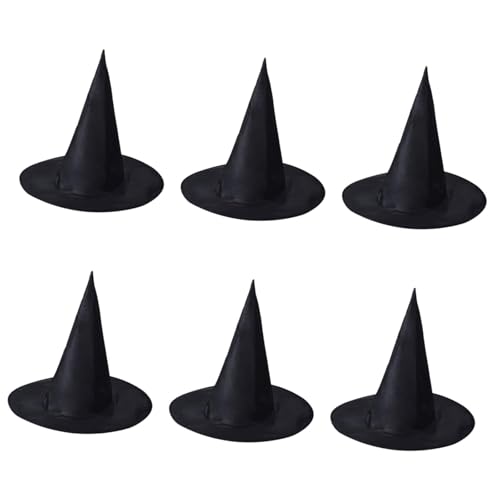 UxicRuya Halloween Hexenhut Zaubererhut Zauberin Hut Spitzzylinder für Maskerade Party Gastgeschenk, s von UxicRuya