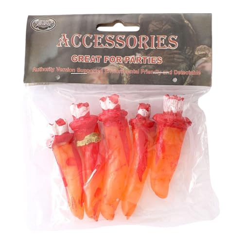 UxicRuya Halloween Ornamente, Abgetrennte Finger, Abgetrennte Finger, Horror Requisiten, für Theaterpartys, Tricks, Dekorationen, Blutig UxicRuya Halloween Ornamente, Abgetrennte Finger, Abgetrennte Finger, Horror Requisiten, für Theaterpartys, Tricks, Dekorationen, Blutig von UxicRuya