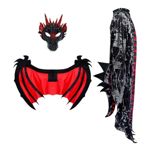 UxicRuya Kinder Drachenflügelkostüm, Drachenkostüm für Bühnenauftritte Und Feiern, XL UxicRuya Kinder Drachenflügelkostüm, Drachenkostüm für Bühnenauftritte Und Feiern, XL von UxicRuya