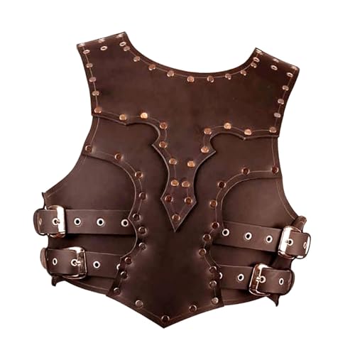 UxicRuya Mittelalterliche Brust gepanzerte Halloween Cosplay Requisite für Männer Frauen Halloween, Braun von UxicRuya