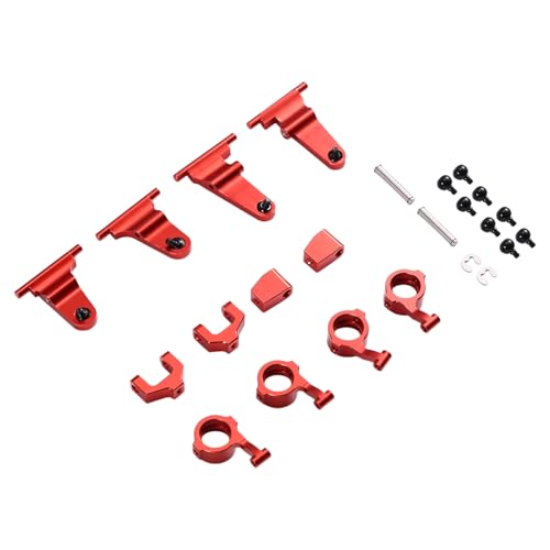 Uxsjakjsd Für MX5 NXS RC-Car, Metall-Lenkbecher, Oberer und Unterer Schwingensatz, Stoßdämpferhalterung, Karosseriepfosten, Upgrade-Teile, Rot Uxsjakjsd Für MX5 NXS RC-Car, Metall-Lenkbecher, Oberer und Unterer Schwingensatz, Stoßdämpferhalterung, Karosseriepfosten, Upgrade-Teile, Rot von Uxsjakjsd