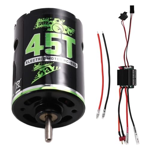 Uxsjakjsd Hochdrehmomentiger 540 Bürstenmotor und BEC-ESC-Set für 1/10 Maßstab/AXIAL/RC Autos und Crawler Uxsjakjsd Hochdrehmomentiger 540 Bürstenmotor und BEC-ESC-Set für 1/10 Maßstab/AXIAL/RC Autos und Crawler von Uxsjakjsd