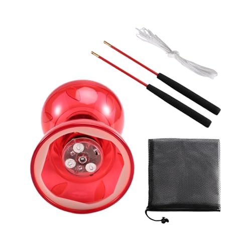 Uxsjakjsd LED Diabolo Chinese Yoyo Set Dreifachlager Diabolo Chinesisch mit Farbenfrohen Lichtern 2 Sticks Schnur und Netzbeutel Uxsjakjsd LED Diabolo Chinese Yoyo Set Dreifachlager Diabolo Chinesisch mit Farbenfrohen Lichtern 2 Sticks Schnur und Netzbeutel von Uxsjakjsd