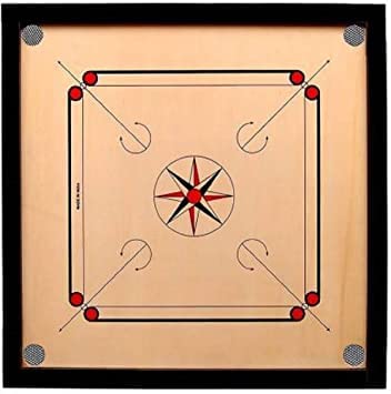 Generic Carrom Board mit Münzen, Aufkleber, puderfrei (50,8 cm kleine Größe) von V4L