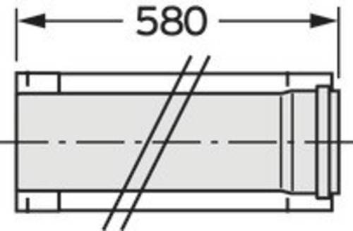 Vaillant 20095577 Montagerohr (Ø x L) 225mm x 500.00mm von VAILLANT