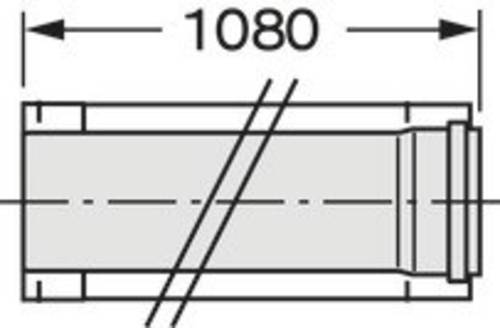 Vaillant 20095579 Montagerohr (Ø x L) 225mm x 1000.00mm von VAILLANT