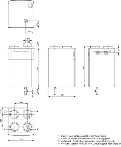 Vaillant 10015166 Lüftungsgerät von VAILLANT