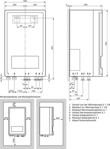 Vaillant 10023609 Wärmepumpen-Inneneinheit n.rel von VAILLANT