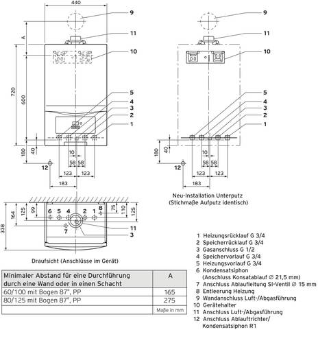 Vaillant 10030693 Gas-Brennwert-Wandheizgerät A (A+++ - D) von VAILLANT