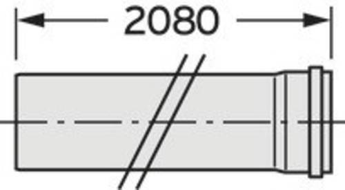 Vaillant 20095547 Montagerohr (Ø x L) 160mm x 2000.00mm Weiß von VAILLANT
