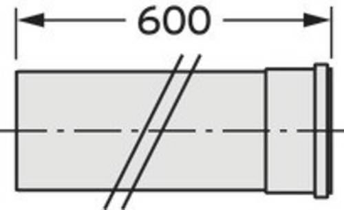 Vaillant 20095549 Montagerohr (Ø x L) 200mm x 500.00mm Weiß von VAILLANT