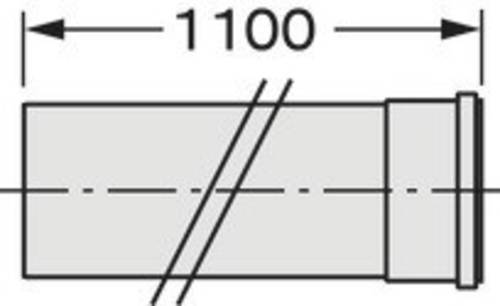 Vaillant 20095550 Montagerohr (Ø x L) 200mm x 1000.00mm Weiß von VAILLANT