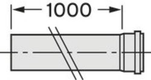 Vaillant 20106385 Montagerohr (Ø x L) 110mm x 1000.00mm Weiß von VAILLANT