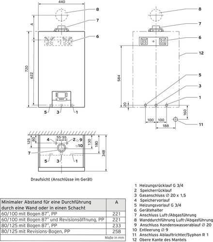 Vaillant VC 15 CS/1-7E/ LL/P Gas-Brennwert-Wandheizgerät A (A+++ - D) von VAILLANT