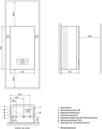 Vaillant VE 12/14 VE 12/14 Konvektor D (A - G) von VAILLANT