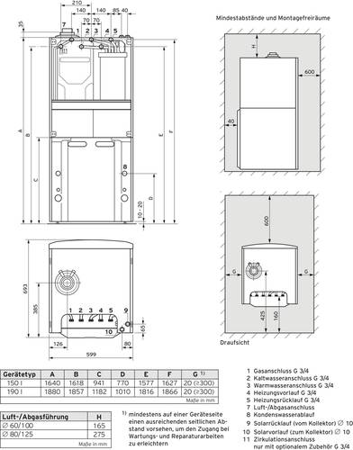 Vaillant VSC D 146/4-5 150 E Gasofen VSC D 146/4-5 150 E von VAILLANT