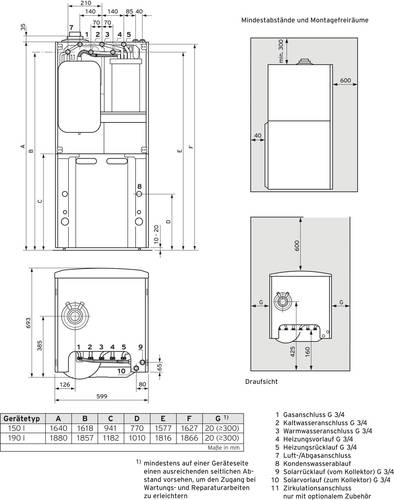 Vaillant VSC S 146/4-5 150 E Gasofen VSC S 146/4-5 150 E von VAILLANT