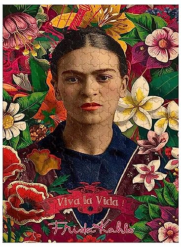 Für Erwachsene, 1000 Teile Holzpuzzle, Heimdekoration, Frida Kahlo Viva La Vida! Bild 75 * 50cm von VAKUUM