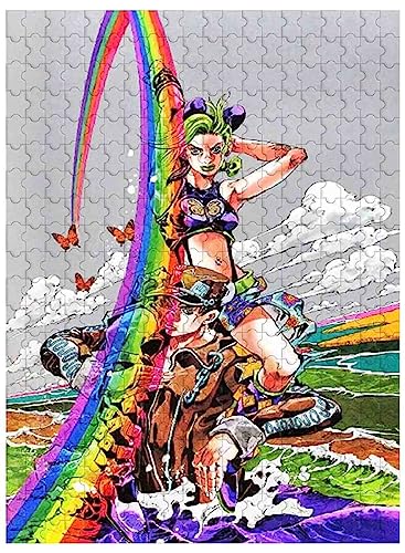 Für Erwachsene, 1000 Teile Holzpuzzle, Wanddekoration, Anime JoJo's Bizarre Adventure JJBA Bild Jolyne Cujoh Kujo Jotaro 75 * 50cm von VAKUUM