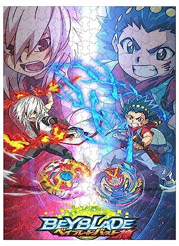 Für Erwachsene, 1000 Teile Holzpuzzle, Wanddekoration, Beyblade Burst Anime-Bild, 75 x 50 cm von VAKUUM