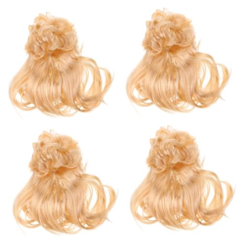 4 Stück Blonde Vokuhila-perücke Rocker Perücken Männer Cosplay Perücke Lang Männer Perücken Cosplay Lustige Perücke Halloween-Party-kostüm Maskerade-Party-perücke Chemische Faser VALICLUD von VALICLUD