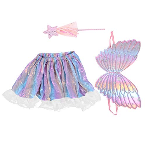 VALICLUD 1 Satz 3er-satz Engel Schmetterlingsflügel Kleinkind Prinzessin Tüllkleid Fee Tutus Für Mädchen Kinderkostüme Kleinkind Stirnband Kleinkind Verkleiden Led-flügel Leistung Tuch Rosa von VALICLUD