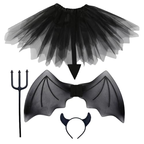 VALICLUD 1 Satz Dämonen flügel Set Kostüm Kinderkostüme halloween dekoration halloween kinderparty schröckenfux anzugtasche Halloween-Cosplay-Zubehör Party-Cosplay-Accessoires Stoff von VALICLUD