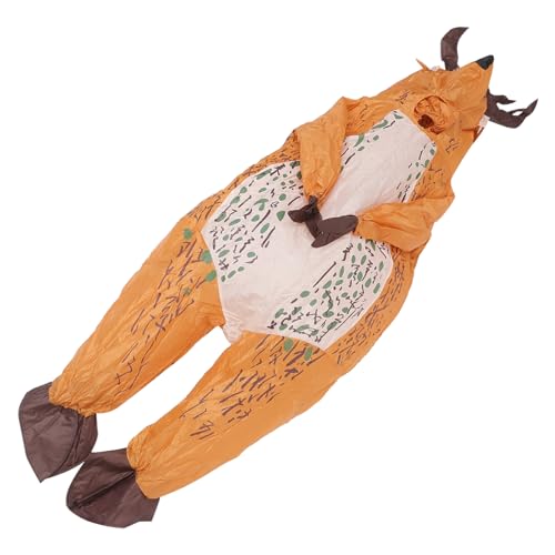 VALICLUD 1 Satz Elch aufblasbarer Anzug aufblasbares Hirschkostüm Hühnerkostüm Outfits Hai-Kostüm inflatable costume tierkostüme Karnevalsoverall Hirsch Kostüme 190t Polyester Light Brown von VALICLUD