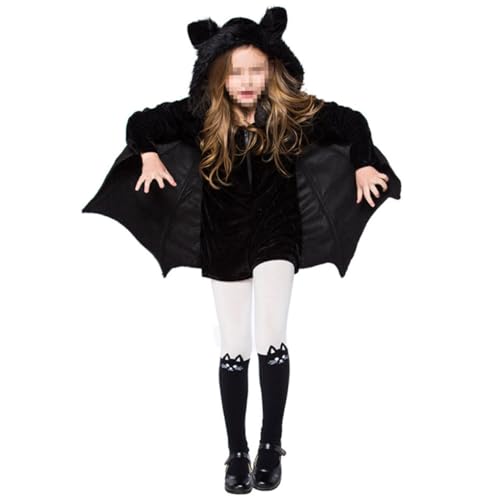 VALICLUD 1 Satz Halloween-Fledermaus-Kostüm halloween costume halloweenkostüme bat costume Fledermaus-Outfit für Fledermaus-Cosplay-Kostüm Black von VALICLUD