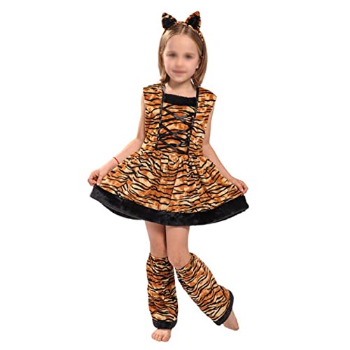 VALICLUD 1 Satz Kinderkostüm Fuchs Kostüm für Mädchen Engelstichkostüm für Tigerkostüm Tiger Verkleidung Kostüm für Rollenspiele Tiger-Cosplay-Kostüm Brown von VALICLUD