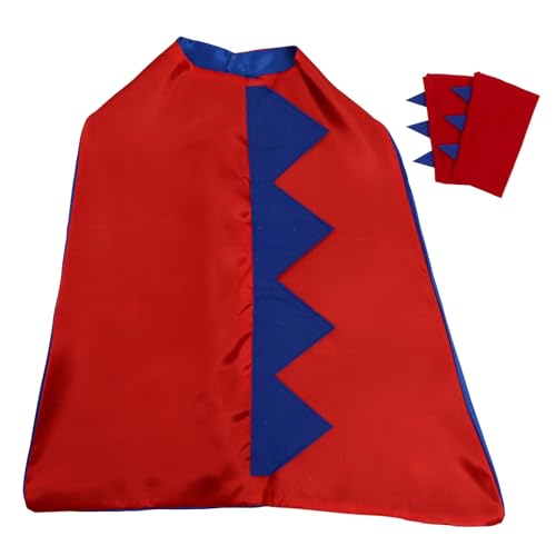 VALICLUD 1 Satz Umhang Für Outfits Für Umhänge Für Dinosaurier Verkleiden Sich Umhang Dinosaurier-cosplay-umhang Kostüme Für Dinosaurier-drachen-umhang Tuch Rot von VALICLUD