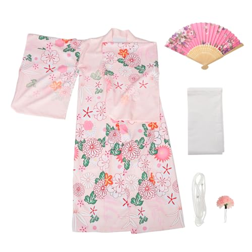 VALICLUD Traditionelle Japanische Robe Kimonokleid Damen Pyjama Im Japanischen Stil Japanische Kimonokleidung Für Mädchen Weiß von VALICLUD