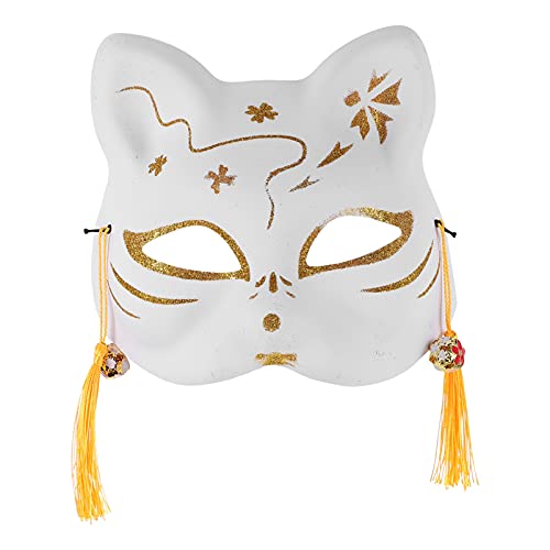 VALICLUD Maske Für Kostüm Maskerade Halbmaske Halloween-verkleidung Japanischer Stil Pvc-material Verstellbare Träger von VALICLUD