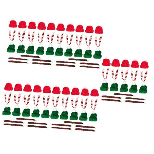 VALICLUD 100 Stück Teiliges Miniatur Weihnachtsset mit Gestrickten Mützen und Schals Rote und Grüne Strickmützen Schals Festliche DIY Deko für Flaschen Becher Weihnachtsbaum und Party VALICLUD 100 Stück Teiliges Miniatur Weihnachtsset mit Gestrickten Mützen und Schals Rote und Grüne Strickmützen Schals Festliche DIY Deko für Flaschen Becher Weihnachtsbaum und Party von VALICLUD