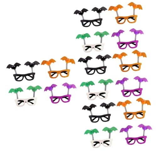 VALICLUD 16 Stück Fledermaus Brillengestell Halloween Elemente Brillen Halloween Brillen Requisite Party Brille Halloween Brillen Partyzubehör Halloween Cosplay Brillen Lustige von VALICLUD