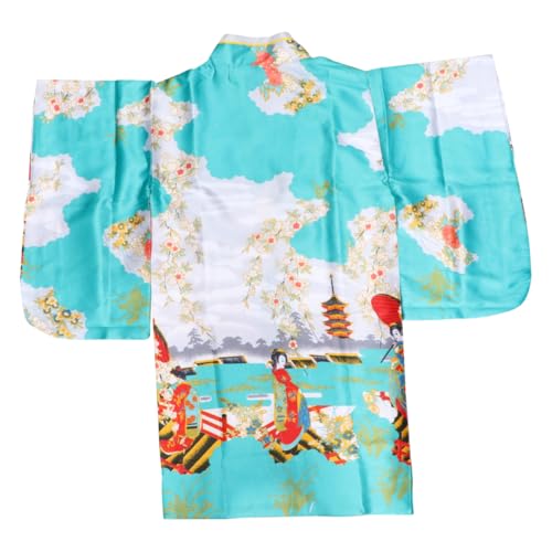 VALICLUD 1pc Alte Japanische Kimono Elegante Japanische Nationalkostüm Bühnenperformance Kostüme Weibliche Fotografie Kleidung Für Mädchen in Himmelblauer Freier Größe von VALICLUD