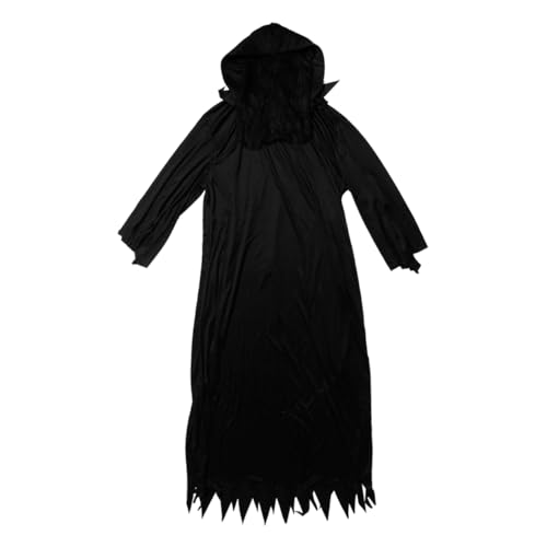 VALICLUD 1stk Halloween Schwarze Robe Halloween Schwarzes Kleid Schwarzes Ballkleid Halloween-kleid Halloween-party-outfit Maskerade-kleidung Halloweenkostüm Cosplay-outfit Black Polyester von VALICLUD