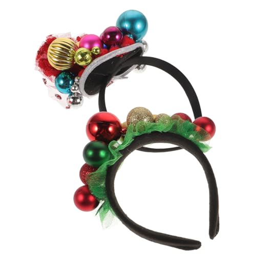 VALICLUD 2 Stück Weihnachtlicher Haarreif Glocken Stirnband Party Haarschmuck Bunte Farben Festlicher Kopfschmuck für Erwachsene Weihnachts und Neujahrsfeier VALICLUD 2 Stück Weihnachtlicher Haarreif Glocken Stirnband Party Haarschmuck Bunte Farben Festlicher Kopfschmuck für Erwachsene Weihnachts und Neujahrsfeier von VALICLUD