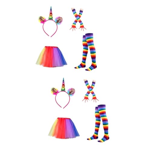 VALICLUD 2St Ballettrock Tutu für Erwachsene hellrosa Tutu Neonkleid Tutu-Rock für Mädchen halloweenkostüme für kinder halloween kleider für kinder Regenbogen-Tutu-Anzug Ballettröckchen von VALICLUD